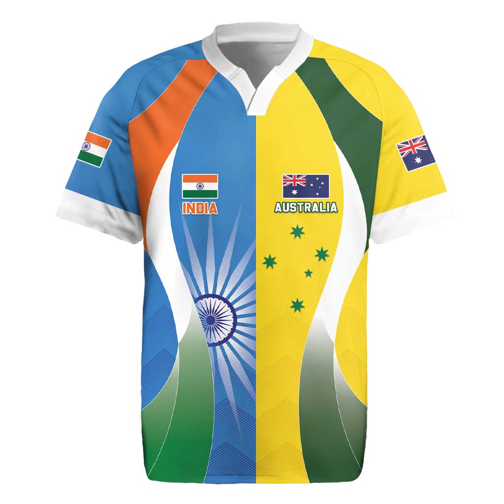 Custom India Vs Australia Cricket Rugby Jersey Final Matchup - Wonder Print Shop
