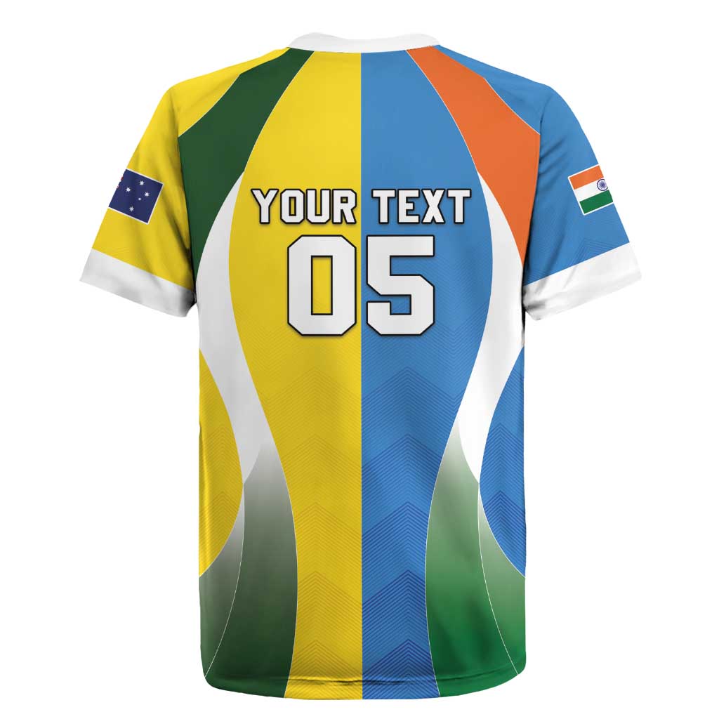 Custom India Vs Australia Cricket Rugby Jersey Final Matchup - Wonder Print Shop