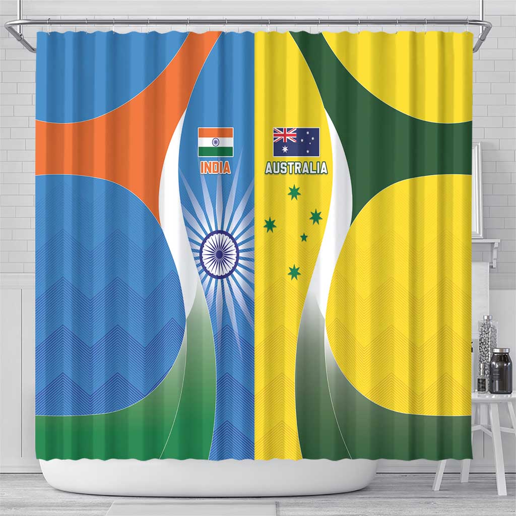 India Vs Australia Cricket Shower Curtain Final Matchup - Wonder Print Shop