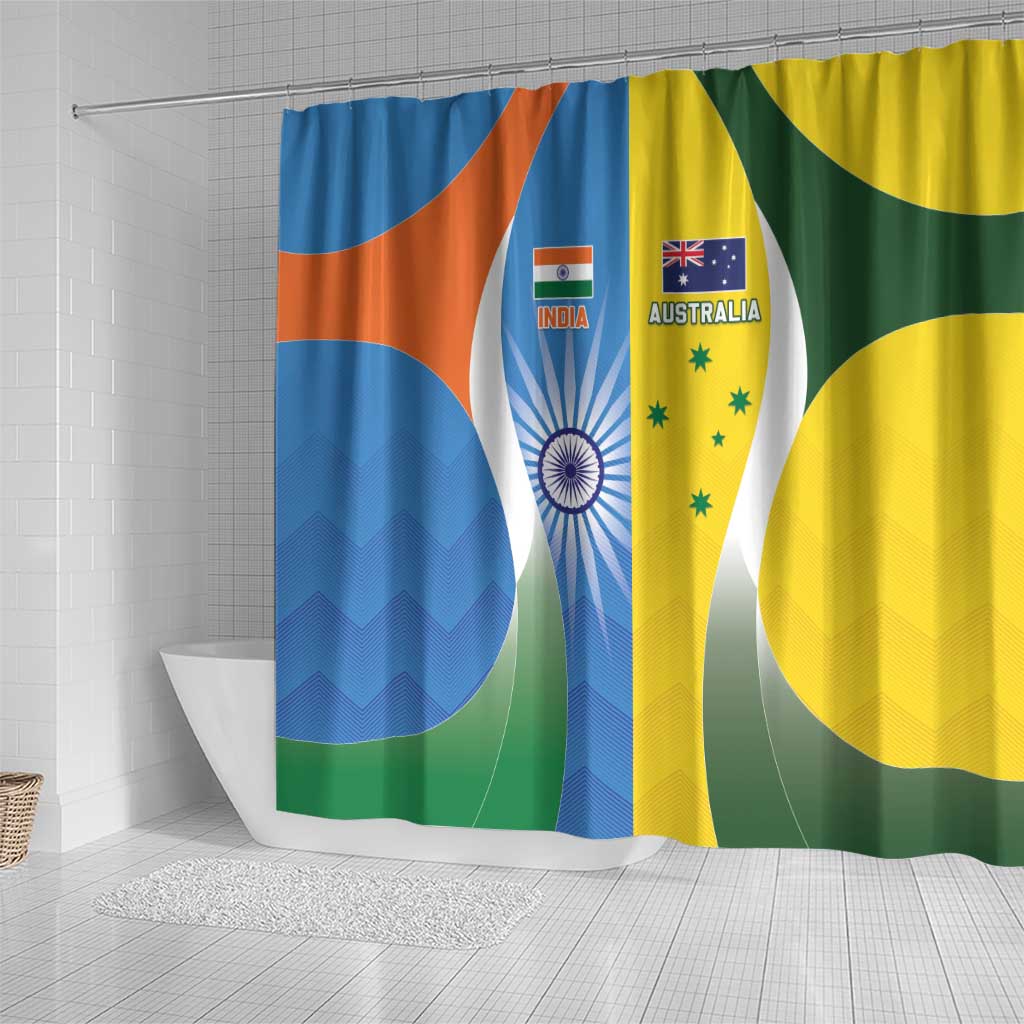 India Vs Australia Cricket Shower Curtain Final Matchup - Wonder Print Shop