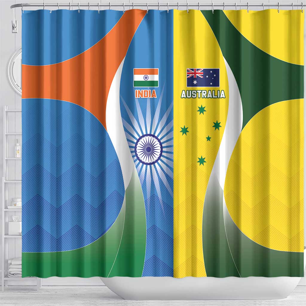 India Vs Australia Cricket Shower Curtain Final Matchup - Wonder Print Shop