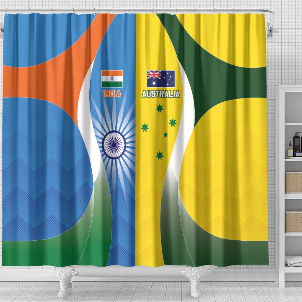India Vs Australia Cricket Shower Curtain Final Matchup - Wonder Print Shop