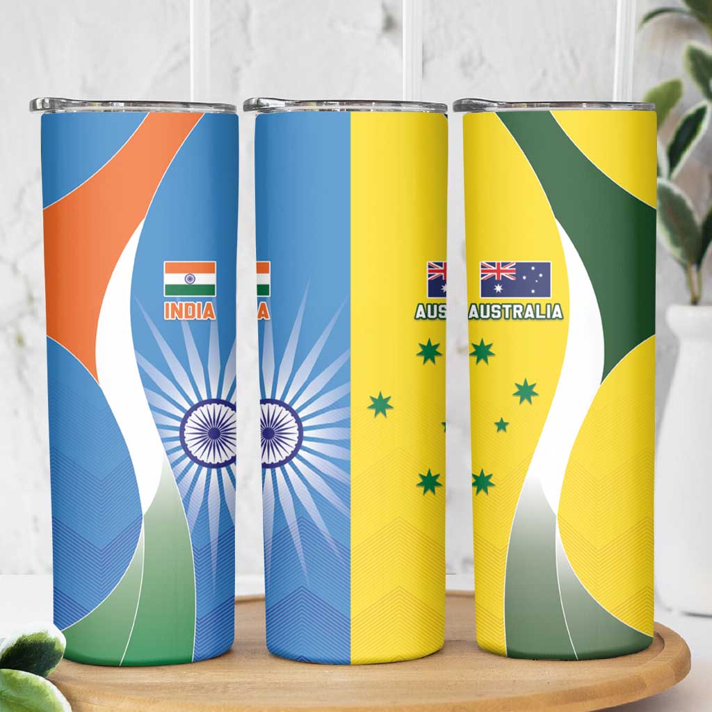 India Vs Australia Cricket Skinny Tumbler Final Matchup - Wonder Print Shop