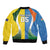 Custom India Vs Australia Cricket Sleeve Zip Bomber Jacket Final Matchup - Wonder Print Shop