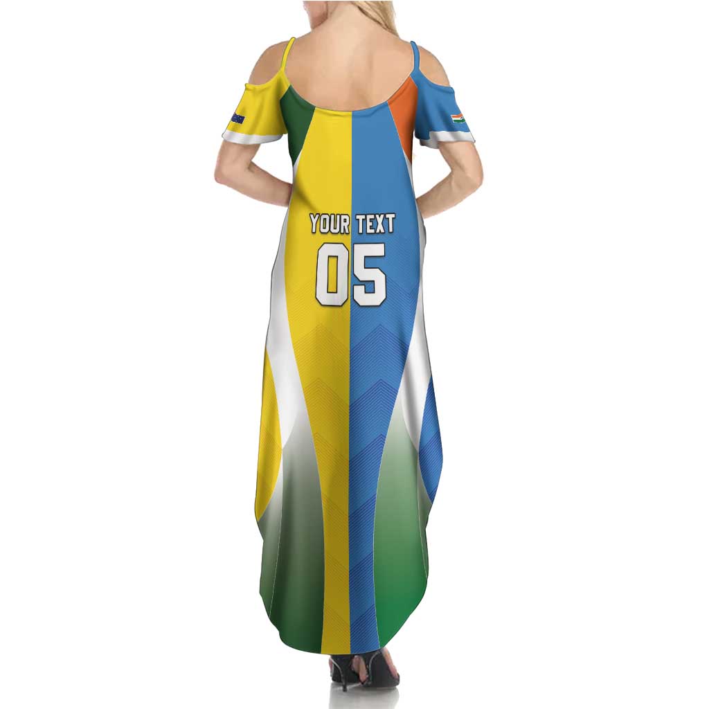 Custom India Vs Australia Cricket Summer Maxi Dress Final Matchup - Wonder Print Shop