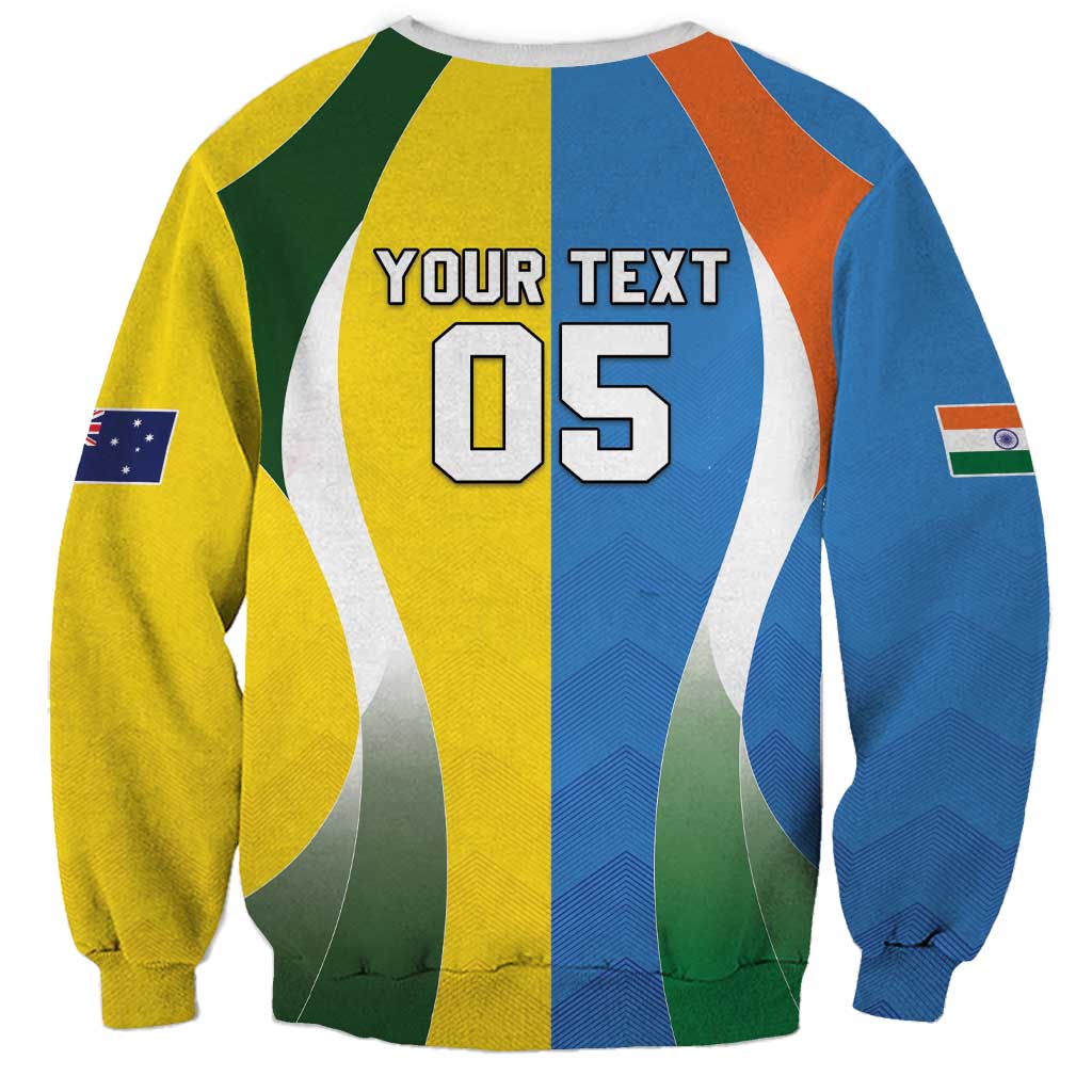 Custom India Vs Australia Cricket Sweatshirt Final Matchup - Wonder Print Shop