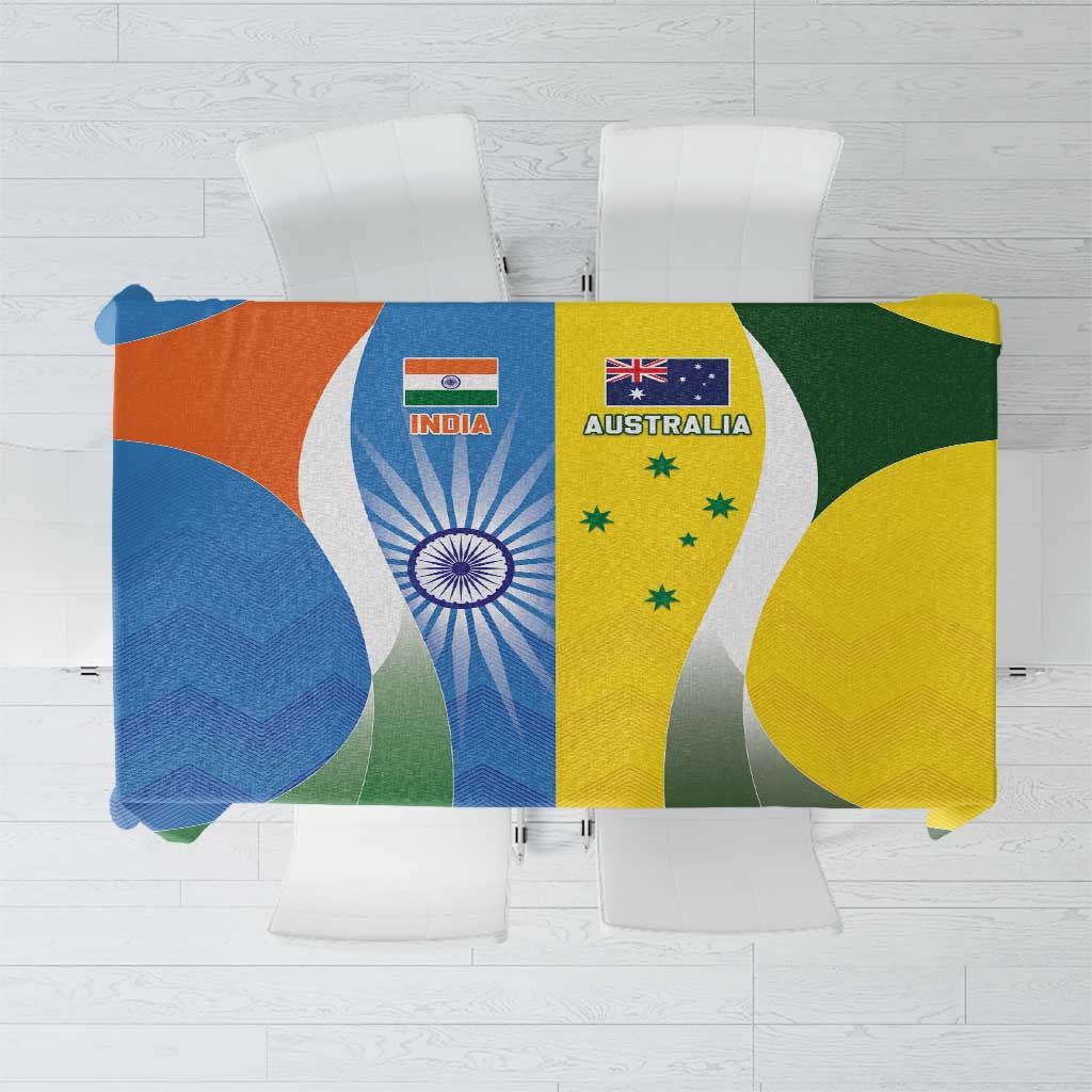 India Vs Australia Cricket Tablecloth Final Matchup - Wonder Print Shop