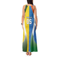 Custom India Vs Australia Cricket Tank Maxi Dress Final Matchup - Wonder Print Shop