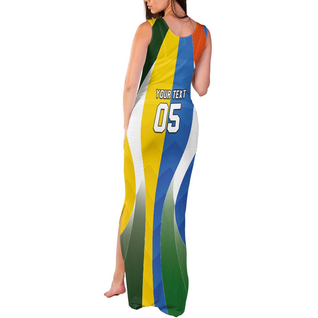 Custom India Vs Australia Cricket Tank Maxi Dress Final Matchup - Wonder Print Shop