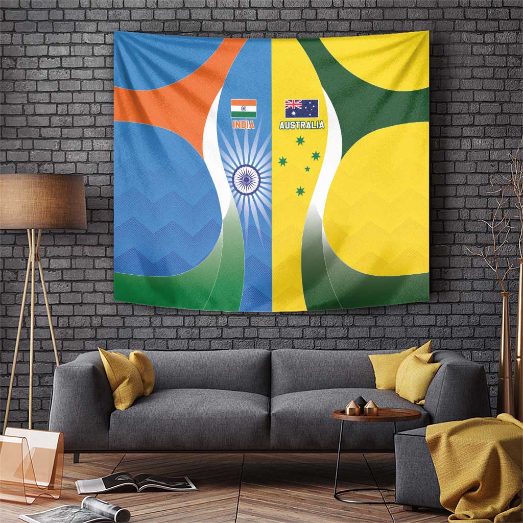 India Vs Australia Cricket Tapestry Final Matchup - Wonder Print Shop