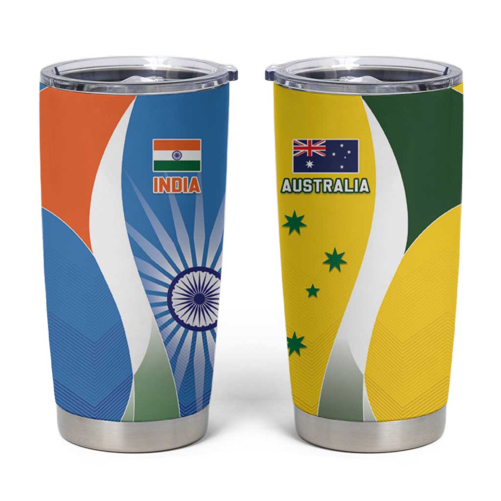 India Vs Australia Cricket Tumbler Cup Final Matchup - Wonder Print Shop