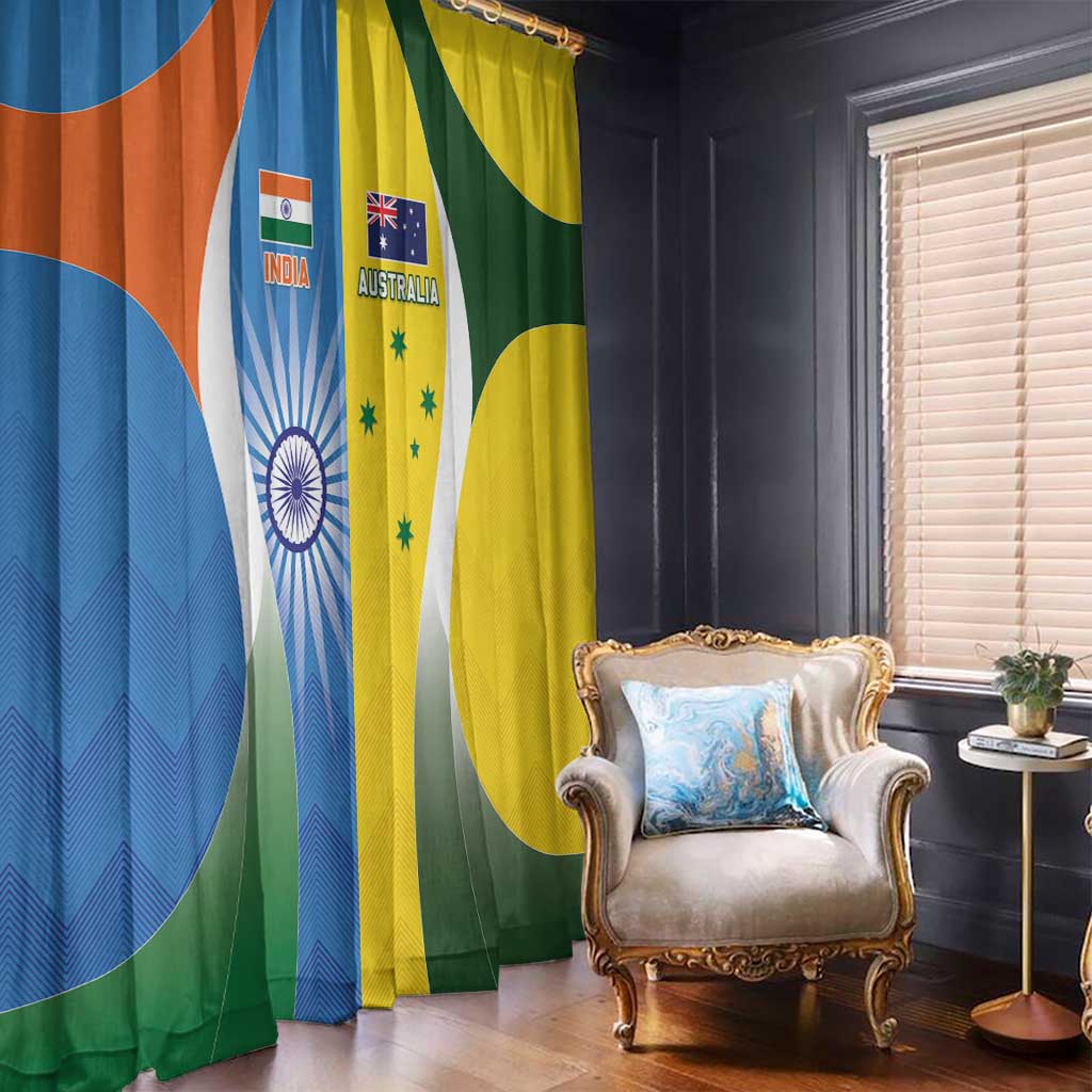 India Vs Australia Cricket Window Curtain Final Matchup - Wonder Print Shop