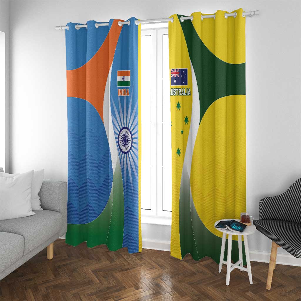 India Vs Australia Cricket Window Curtain Final Matchup - Wonder Print Shop