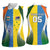 Custom India Vs Australia Cricket Women Sleeveless Polo Shirt Final Matchup - Wonder Print Shop