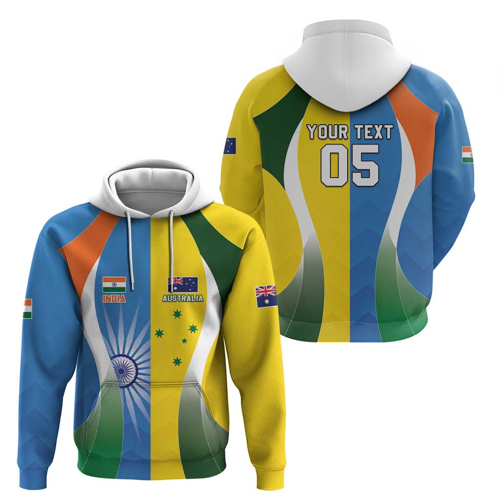 Custom India Vs Australia Cricket Zip Hoodie Final Matchup - Wonder Print Shop