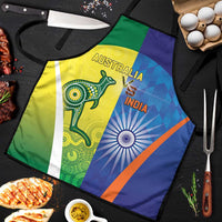 Australia And India Cricket Apron Ashoka Chakra With Aboriginal - Wonder Print Shop