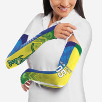 Custom Australia And India Cricket Arm Sleeves Ashoka Chakra With Aboriginal - Wonder Print Shop