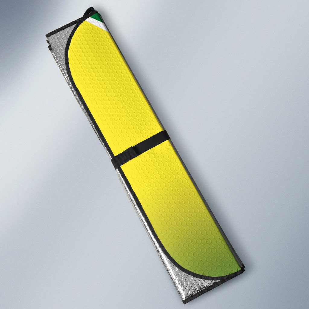 Australia And India Cricket Auto Sun Shade Ashoka Chakra With Aboriginal - Wonder Print Shop