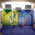 Australia And India Cricket Back Car Seat Cover Ashoka Chakra With Aboriginal - Wonder Print Shop