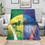 Australia And India Cricket Blanket Ashoka Chakra With Aboriginal - Wonder Print Shop