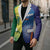 Custom Australia And India Cricket Blazer Ashoka Chakra With Aboriginal - Wonder Print Shop