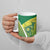 Australia And India Cricket Ceramic Mug Ashoka Chakra With Aboriginal - Wonder Print Shop