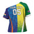Custom Australia And India Cricket Cross Shoulder Shirt Ashoka Chakra With Aboriginal - Wonder Print Shop