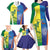 Custom Australia And India Cricket Family Matching Long Sleeve Bodycon Dress and Hawaiian Shirt Ashoka Chakra With Aboriginal - Wonder Print Shop