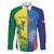 Custom Australia And India Cricket Family Matching Long Sleeve Bodycon Dress and Hawaiian Shirt Ashoka Chakra With Aboriginal - Wonder Print Shop