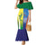 Custom Australia And India Cricket Family Matching Mermaid Dress and Hawaiian Shirt Ashoka Chakra With Aboriginal - Wonder Print Shop