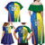 Custom Australia And India Cricket Family Matching Off Shoulder Maxi Dress and Hawaiian Shirt Ashoka Chakra With Aboriginal - Wonder Print Shop