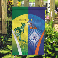 Australia And India Cricket Garden Flag Ashoka Chakra With Aboriginal - Wonder Print Shop