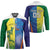 Custom Australia And India Cricket Hockey Jersey Ashoka Chakra With Aboriginal - Wonder Print Shop