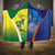 Australia And India Cricket Hooded Blanket Ashoka Chakra With Aboriginal - Wonder Print Shop