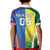Custom Australia And India Cricket Kid Polo Shirt Ashoka Chakra With Aboriginal - Wonder Print Shop