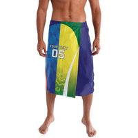 Custom Australia And India Cricket Lavalava Ashoka Chakra With Aboriginal - Wonder Print Shop