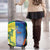 Australia And India Cricket Luggage Cover Ashoka Chakra With Aboriginal - Wonder Print Shop