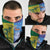 Australia And India Cricket Neck Gaiter Ashoka Chakra With Aboriginal - Wonder Print Shop