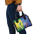 Australia And India Cricket Shoulder Handbag Ashoka Chakra With Aboriginal - Wonder Print Shop