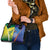 Australia And India Cricket Shoulder Handbag Ashoka Chakra With Aboriginal - Wonder Print Shop