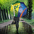 Australia And India Cricket Umbrella Ashoka Chakra With Aboriginal - Wonder Print Shop