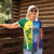Custom Australia And India Cricket Women Polo Shirt Ashoka Chakra With Aboriginal - Wonder Print Shop