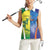Custom Australia And India Cricket Women Sleeveless Polo Shirt Ashoka Chakra With Aboriginal - Wonder Print Shop