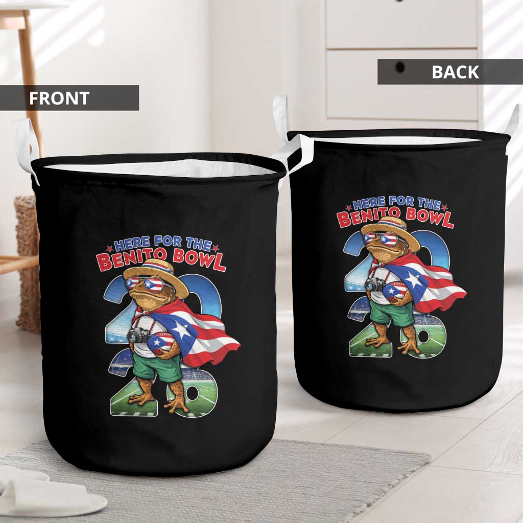 Puerto Rico Coqui Frog Laundry Basket Here For The Benito Bowl