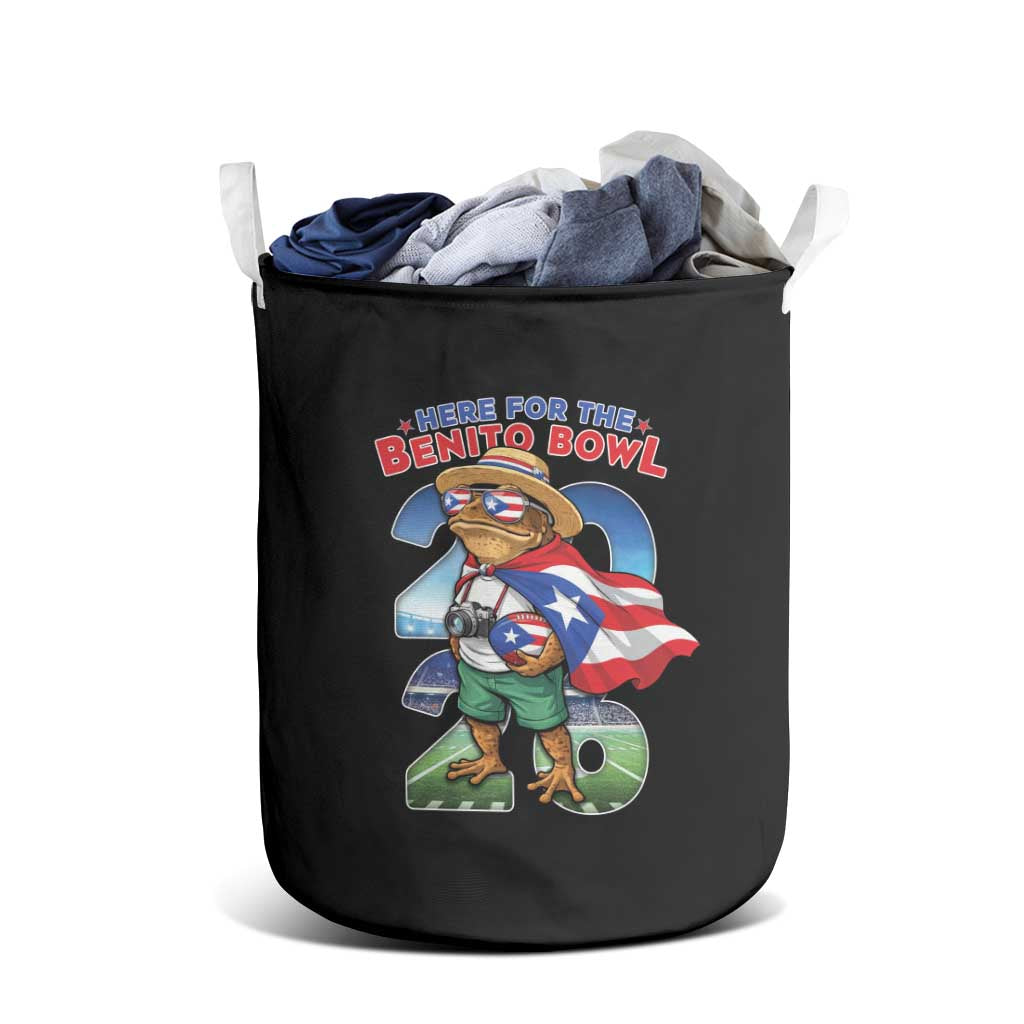 Puerto Rico Coqui Frog Laundry Basket Here For The Benito Bowl