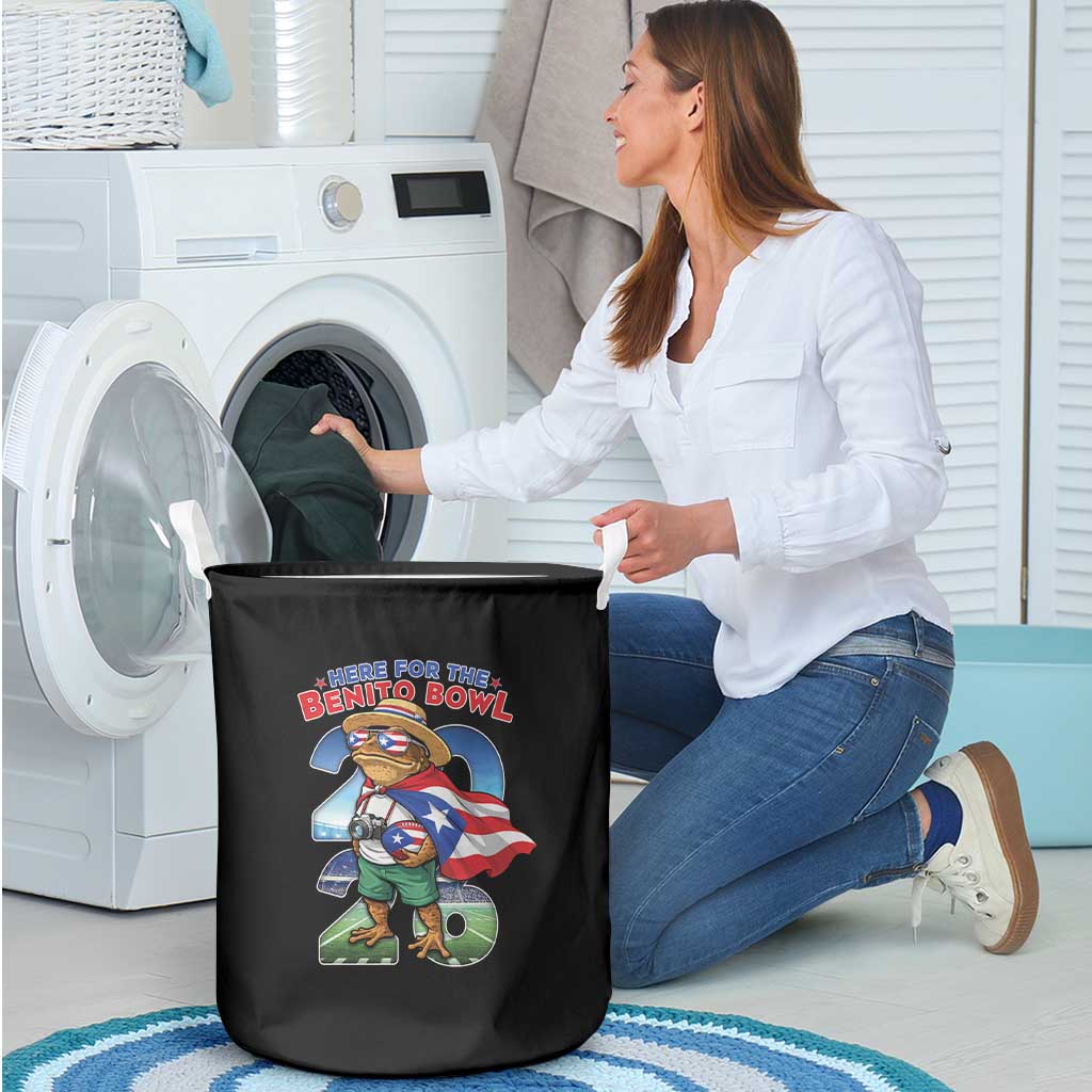Puerto Rico Coqui Frog Laundry Basket Here For The Benito Bowl