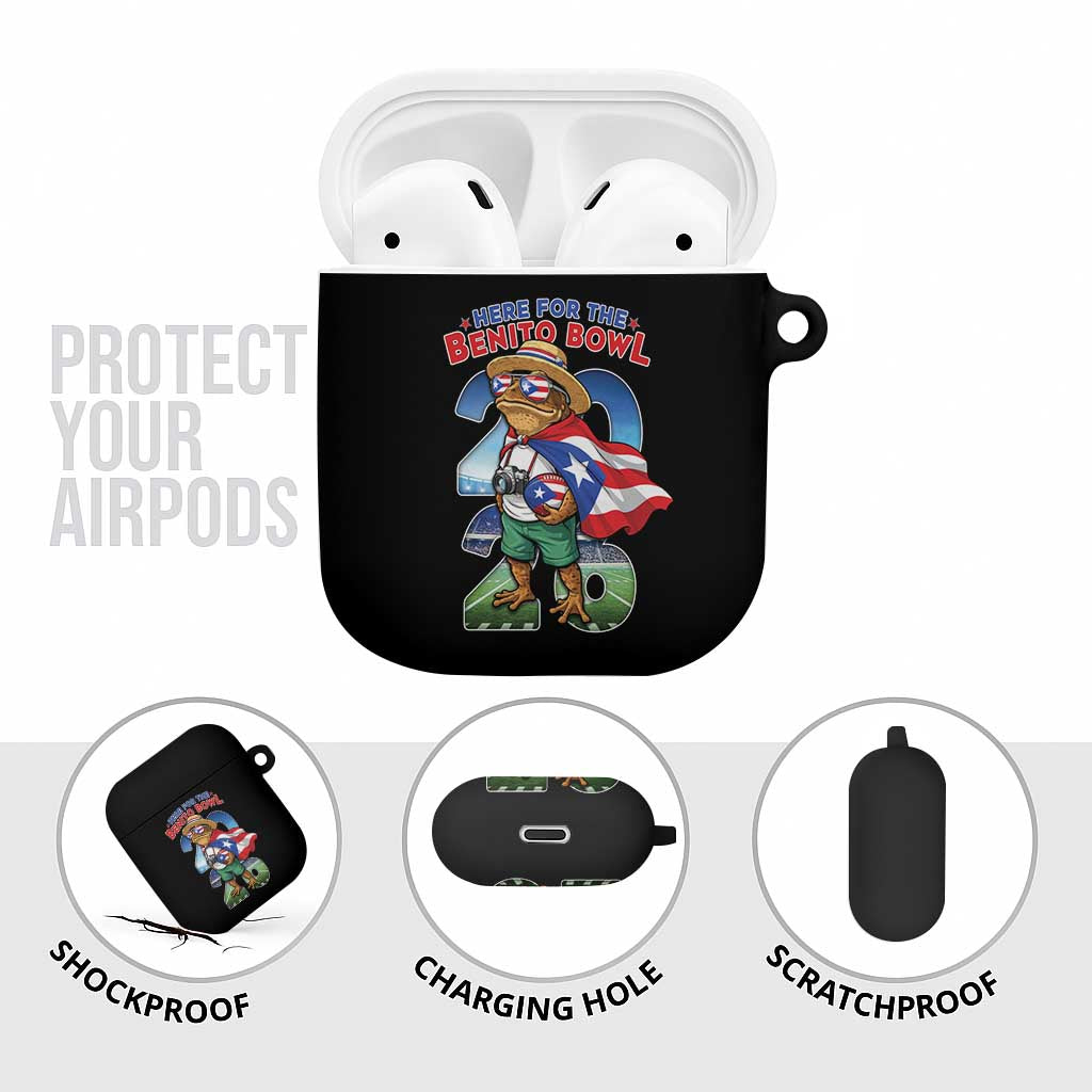 Puerto Rico Coqui Frog AirPods Case Here For The Benito Bowl