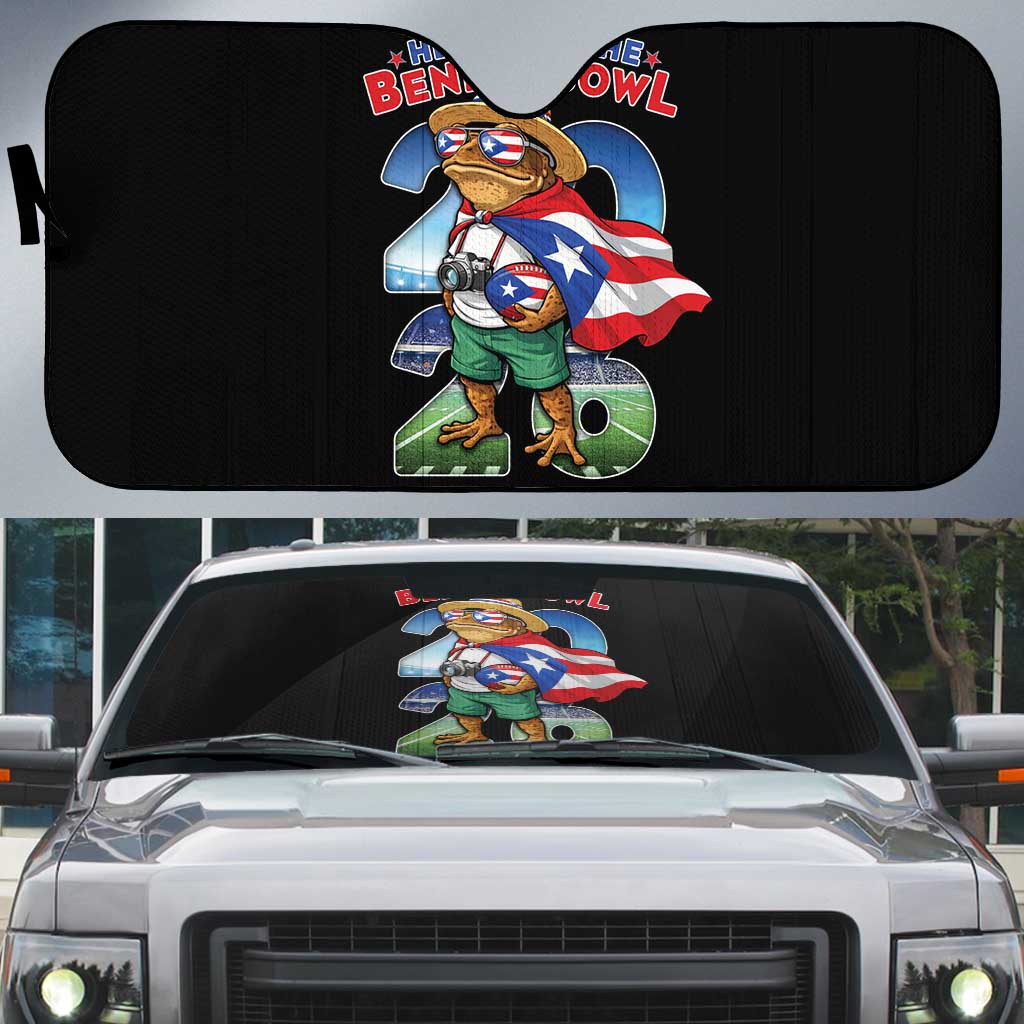 Puerto Rico Coqui Frog Auto Sun Shade Here For The Benito Bowl