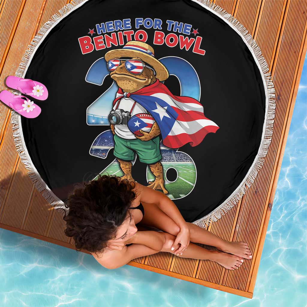Puerto Rico Coqui Frog Beach Blanket Here For The Benito Bowl