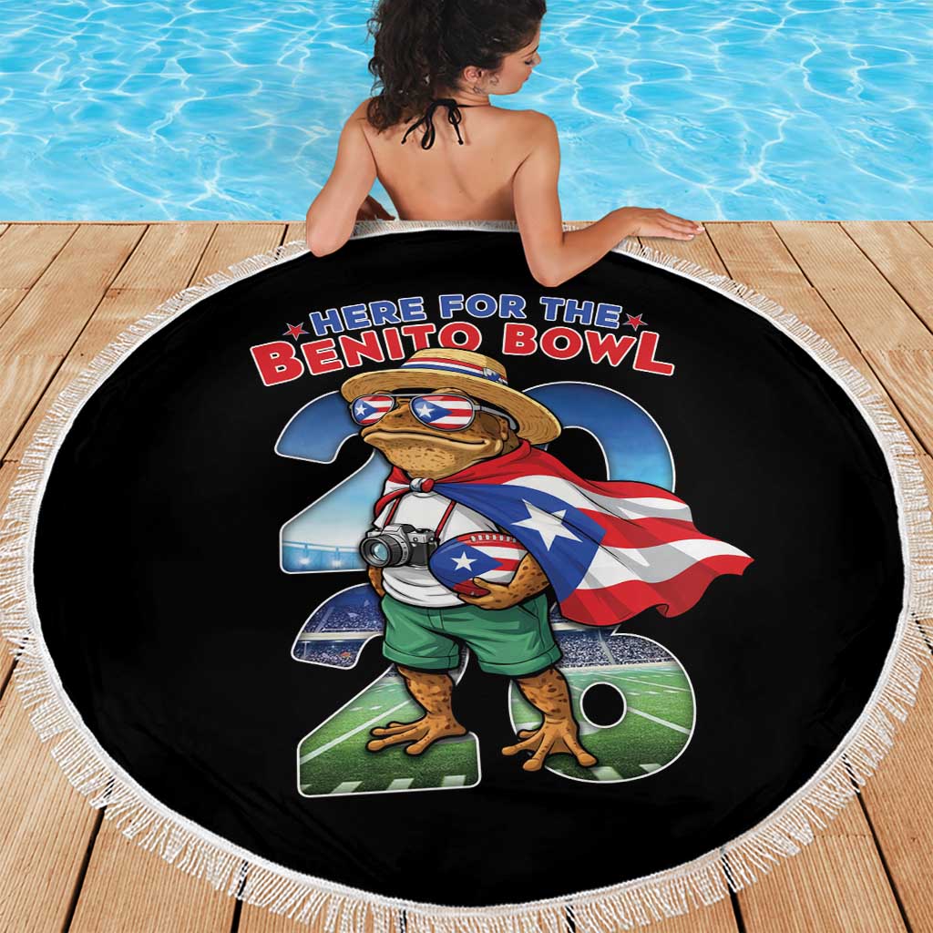 Puerto Rico Coqui Frog Beach Blanket Here For The Benito Bowl